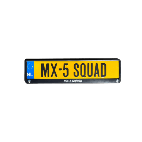mx-5 squad plaathouder