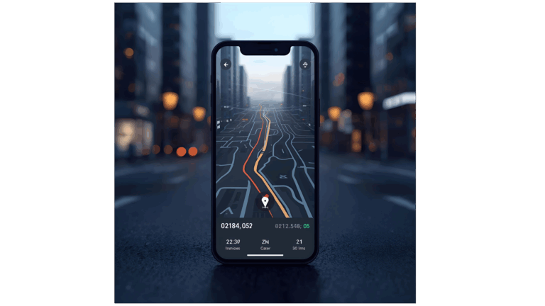 navigerende telefoon